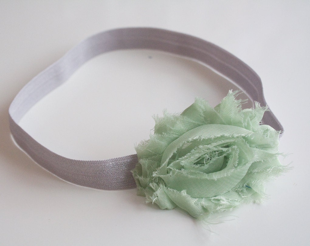 Mint Green Chabby Shic Baby Elastic Headband