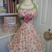 Butterfly Roses retro hand made apron