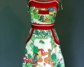 Recycled Smurfs Sundress- Upcycled OOAK