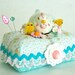 Vintage Hen and Chicks Pincushion