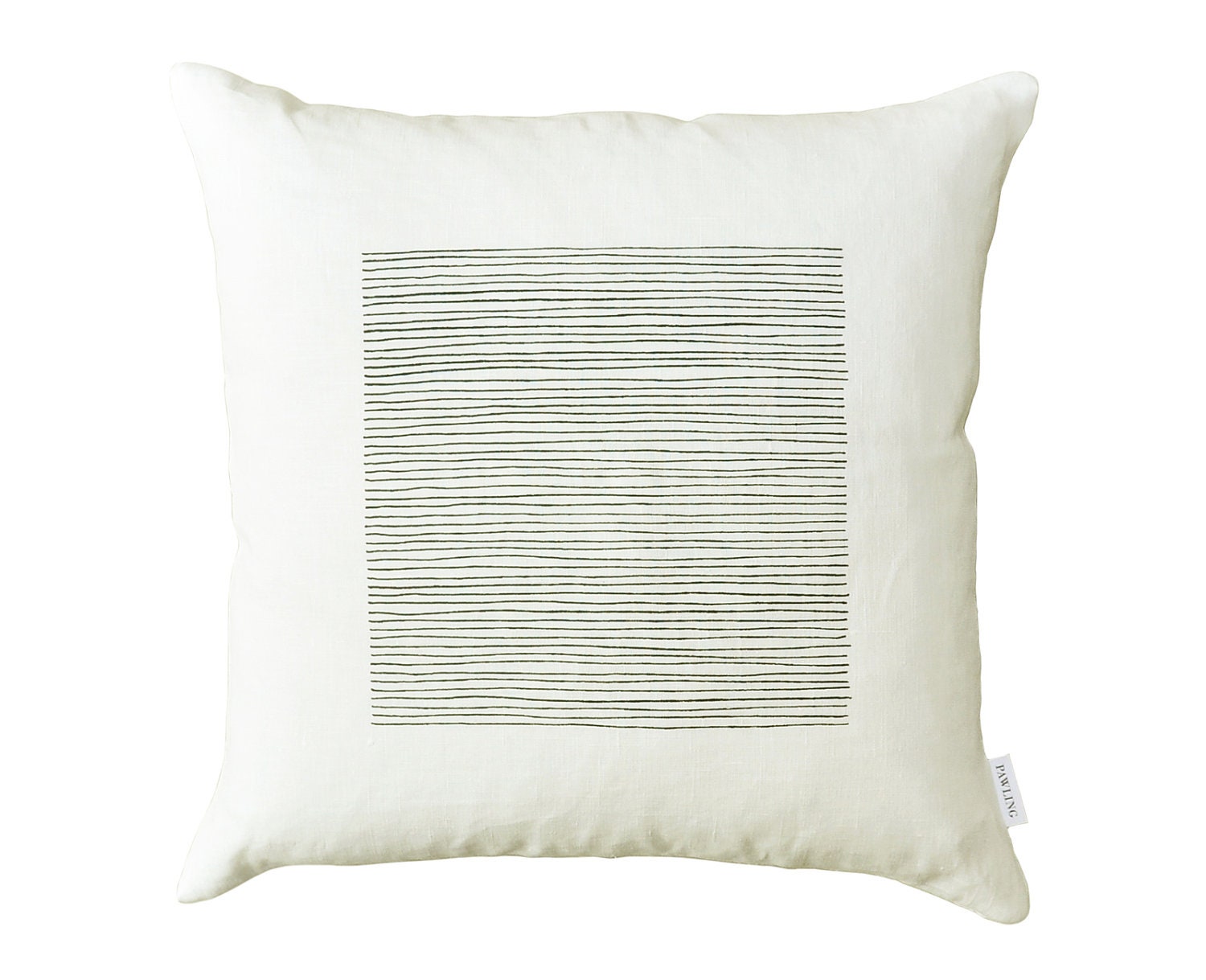 White Lines Pillow Cover