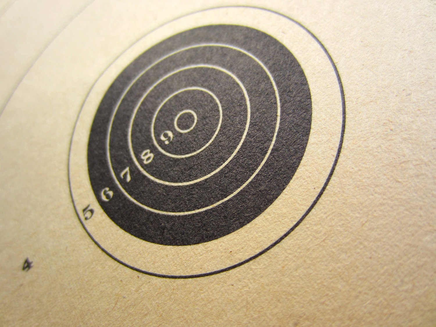 Vintage Paper Rifle Target National Rifle Association Small Bore