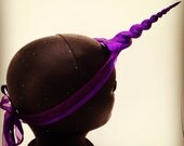 LARGE Dark Purple Wearable Unicorn Horn- an instant unicorn costume for all ages. (Unicorn horn, My Little Pony, The Last Unicorn)