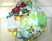 Grocery Bag Holder- Shabby Chic/ French Country-Michael Miller French Journal Anjou Pour Vous- Exclusive Round Design