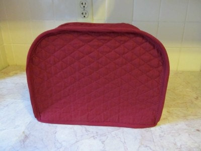 Burgundy 2 Slice Toaster Cover Ready To Ship