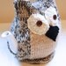 Woodstock Owl Tea Cosy - in Organic Wool and Alpaca mix -  by Tafferty Designs - Size Medium - Ready to Ship