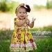Sweet Tea coordinating line, twirl peasant dress, size 6mos.-5T