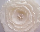Large Ivory Beaded Bridal Summer Party Flower