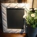 Chalkboard, Shabby Chic "Chalk" Type Paint Finish, Baroque-Style, French Look (11 1/2 x 13 1/2 inches)