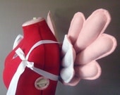 Pegasus Wings, Pink & White Sparkle, Felt, No Wire. Original design.