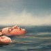 Blue Water and Fog - original painting by Kellie Marian Hill