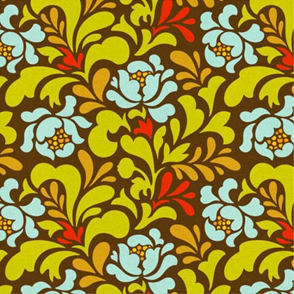 Heather Bailey Pop Garden Sway in Red....fabric by the yard