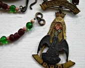 Antique medal necklace