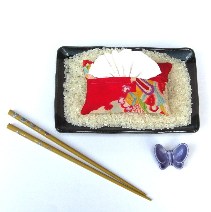 Red Kimono Silk Tissue Tote