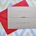 Personalized Beaded Card - Persimmon
