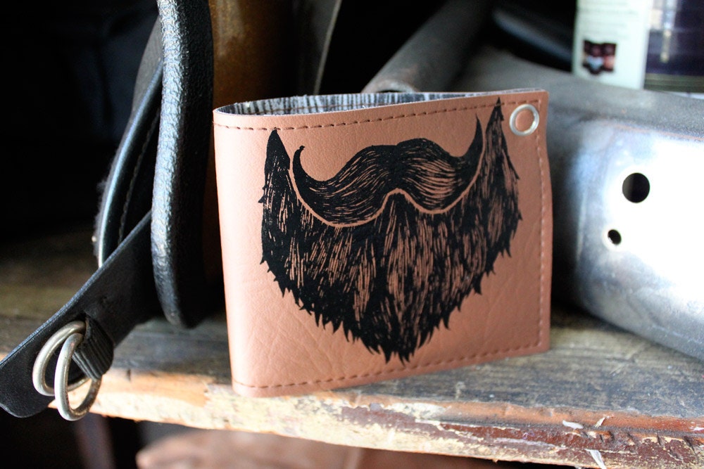 Weird Beard Billfold Wallet - Brown Town - Keep on doin it people