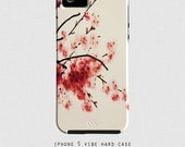 iPhone 5 case - cherry blossom iPhone 5 case - St. James - accessories for iPhone, nature print, blush pink, crimson red photography, girly