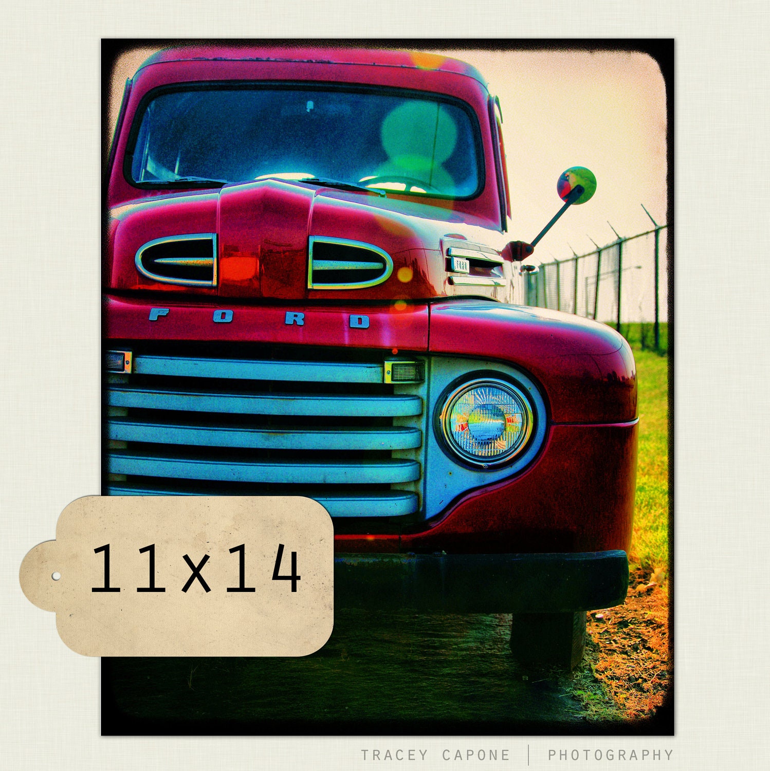 Vintage Ford Truck photograph - man cave decor - wall art - The Sunday Drive - boys room decor, playroom art, etsy wall art - 11x14