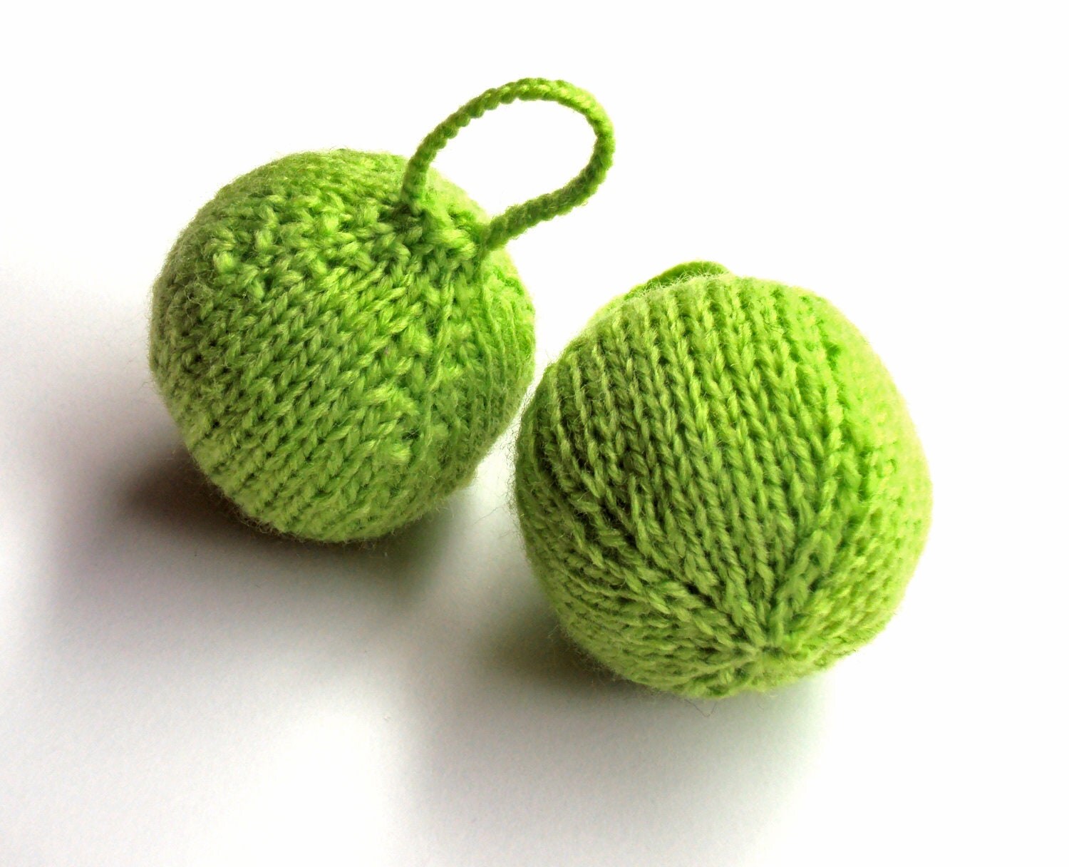 items similar to knitted lime green ornament balls items similar to knitted lime green ornament balls