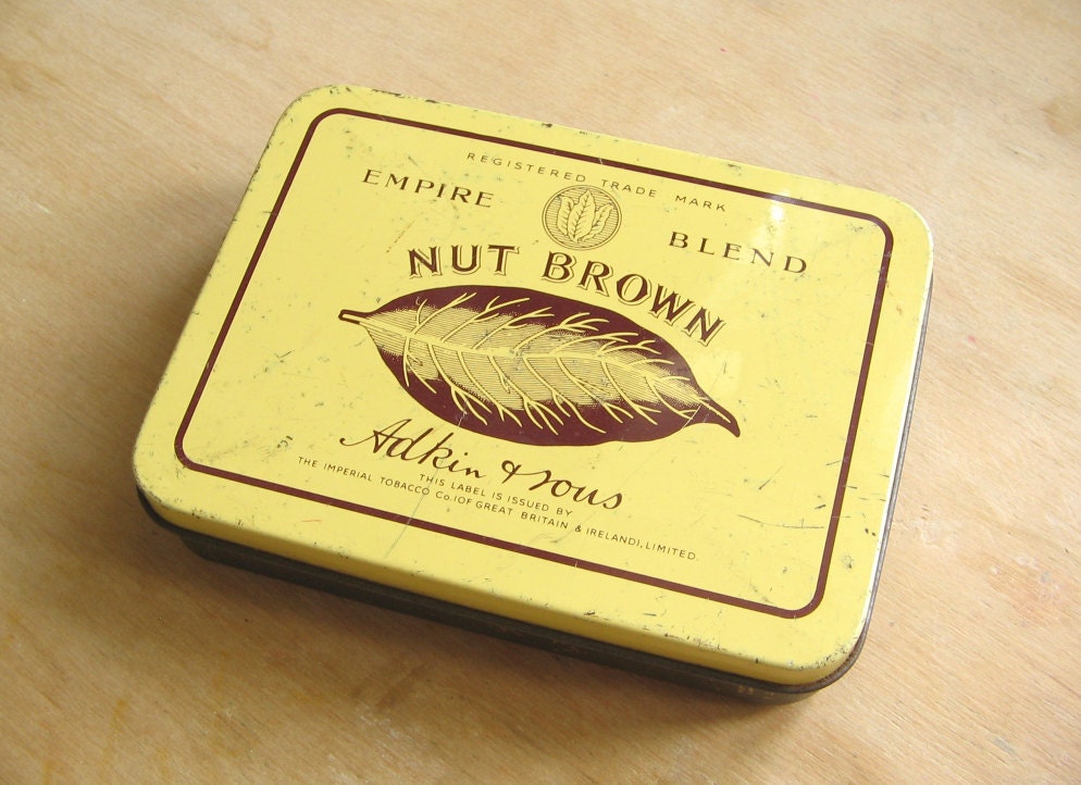 Old Vintage Empire Blend Nut Brown Adkin & Sons Tobacco Tin