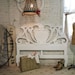 Painted Cottage Chic Shabby White Romantic Headboard FULL / QUEEN BD405