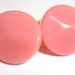 vintage pink round clip on earrings E