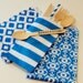 Silverware Bags, 20 Blue Sailor Stripe Cutlery Bags, Paper Bags, Party,  Spoon and Fork Bags, Place Settings