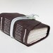 Harmony - Wee Chunky Book - Handmade - Purple and Black Leather with Jade Adornment
