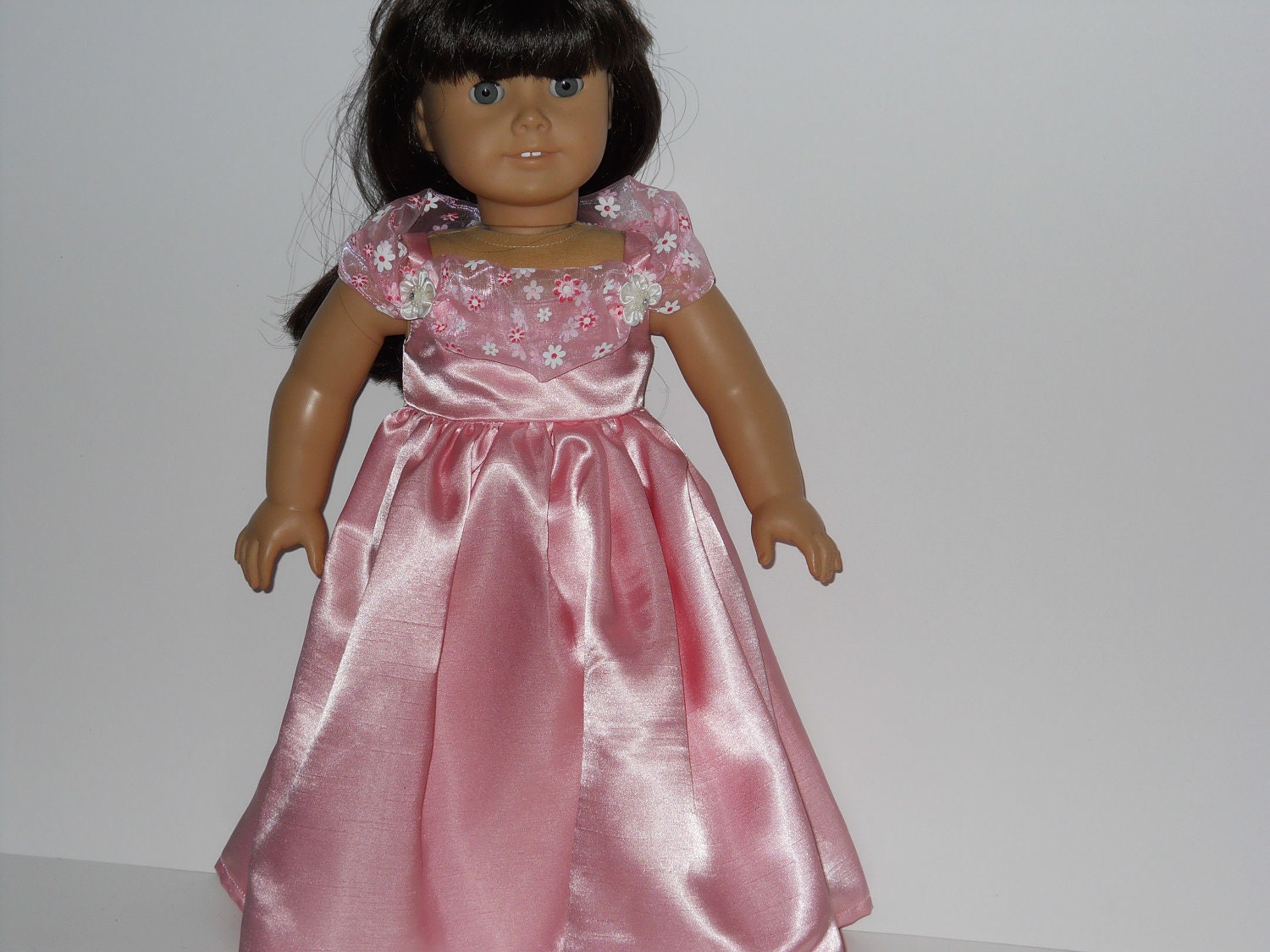 American Girl doll clothes , 18 inch doll clothes - Pink Party Dress