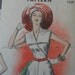 Vtg 50s dress Advance 5818 Elizabeth Hilt cross over bodice side button skirt bust 36