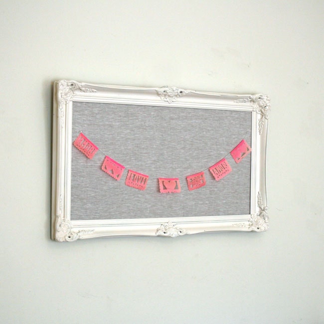 Reserved for Lindsey. Linen Inspiration Board. Memo Board. Pinboard. Wedding Decor. Kitchen Organizer. Vintage. White Ivory. 28 x 39