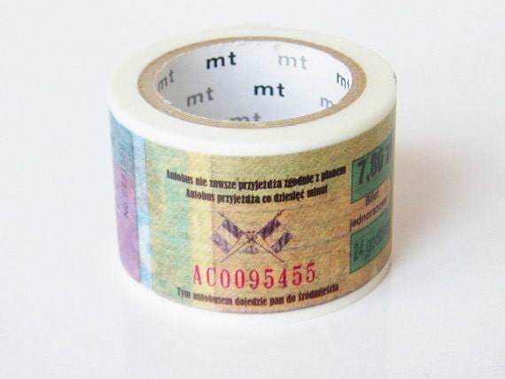 On SALE --- Limited Edition mt Japanese Washi Masking Tape-Tickets