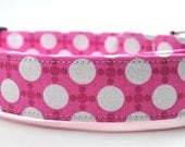 Pink Polka Dot Dog Collar - The Pippa