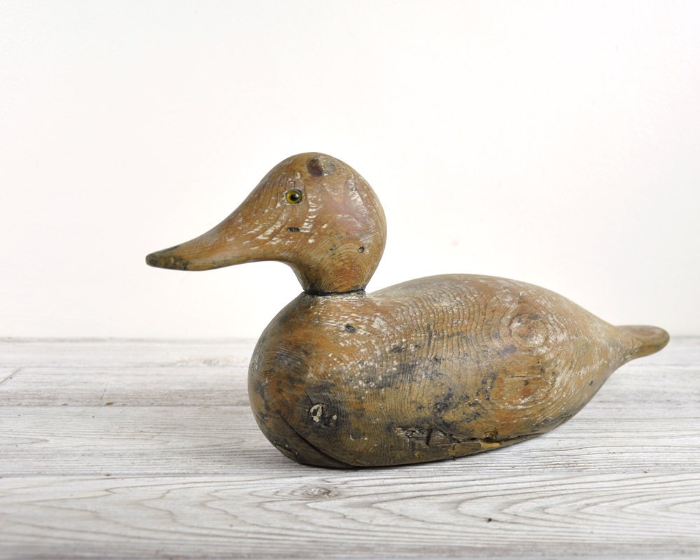 Vintage Wood Decoy Duck