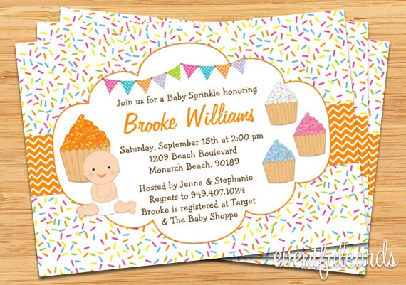 Cupcake Baby Sprinkle Shower Invitation Il_570xn