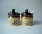 Vintage 2pc Condiment Set