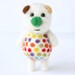Colourful polka dotted pocket bear