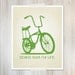 Behind Bars For Life - Old School Bike Print - 8x10
