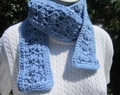 Spring Blue Scarf Fifty Shells and Lace