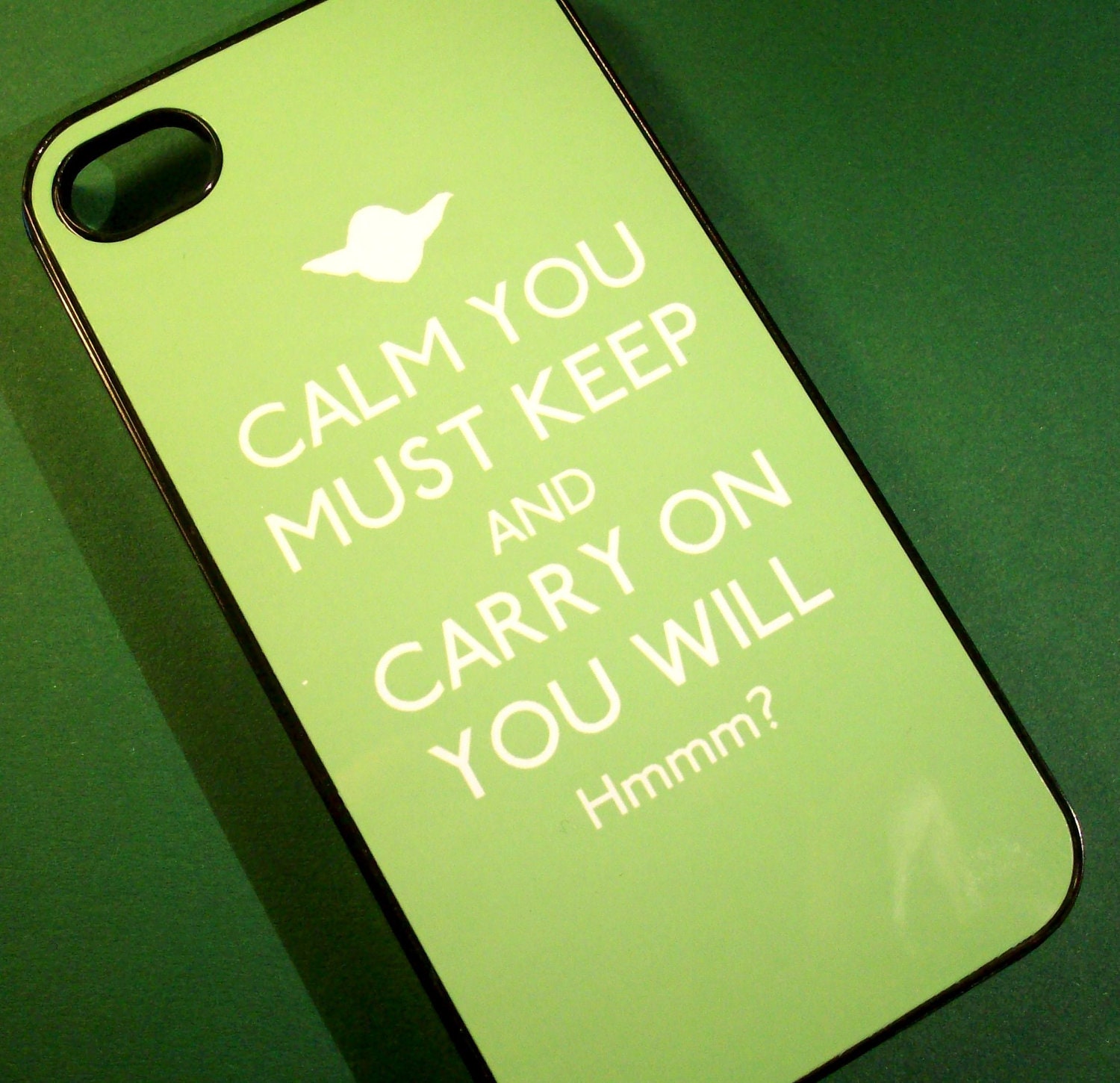 Star Wars Yoda inspired Keep Calm iPhone 4 / 4S case