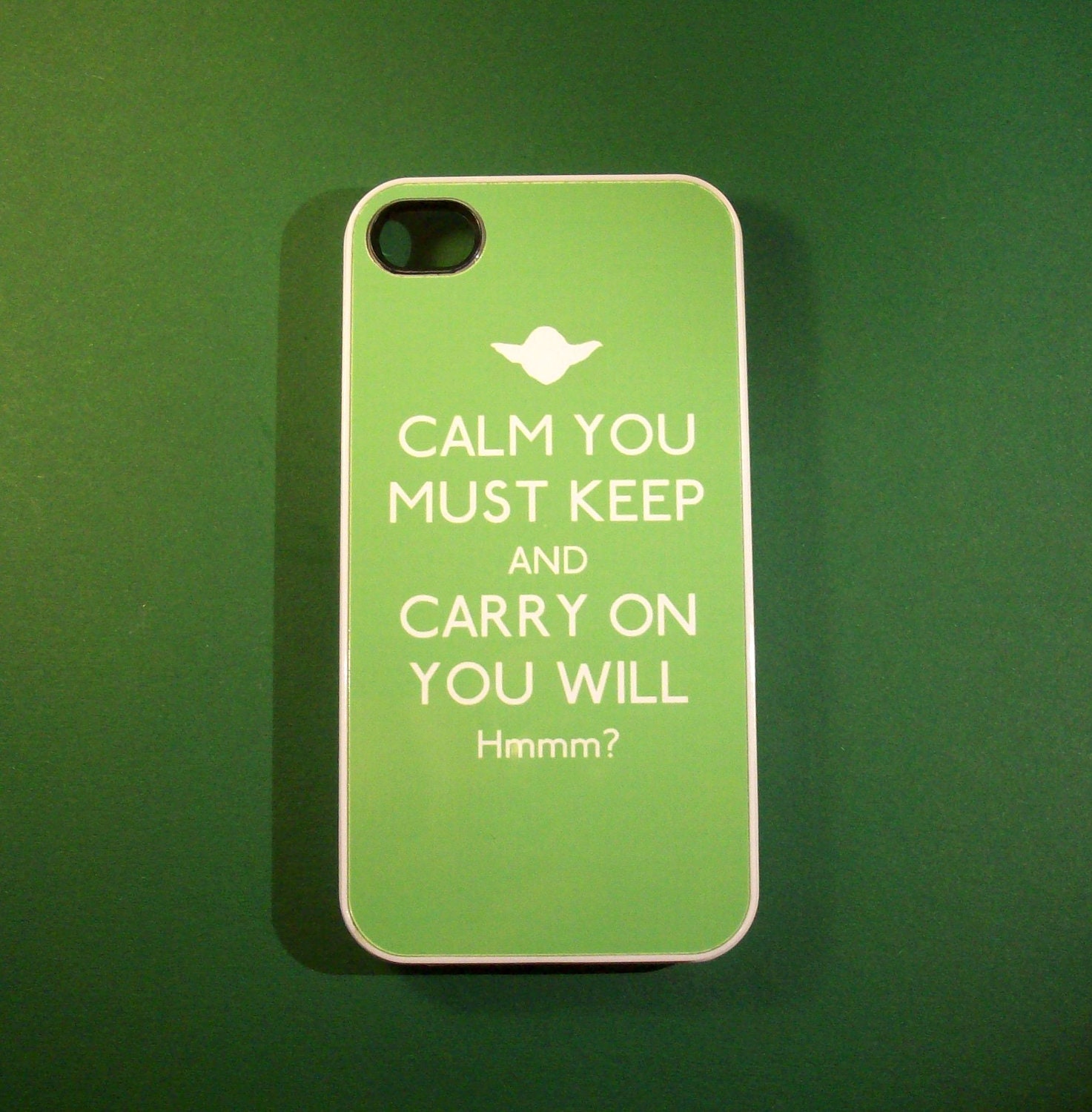 Star Wars Yoda inspired Keep Calm iPhone 4 / 4S case