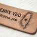 Love Taiwan - personalized travel Luggage tag - Heart or Star on your city in Taiwan - key ring or suede cord