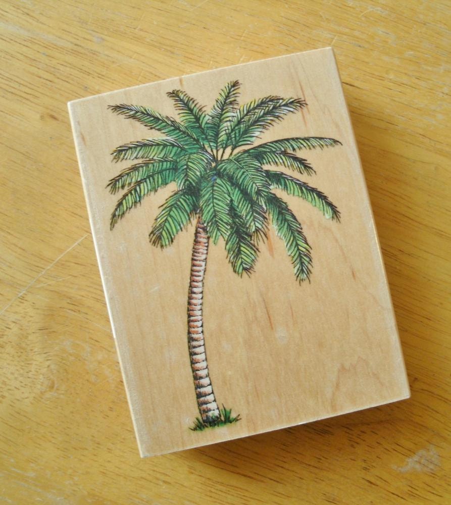 Palm Tree Stamp by All Night Media by PaperCreationsbyDeb on Etsy