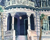 Original watercolor, Victorian House Galveston Texas