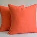 Sukan / 1 Orange Linen Pillows, Decorative Throw Pillows, Accent Pillows Throw Pillow Covers Cushion Covers 24x24 Pillow