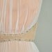 vintage 1950s designer dress / 50s designer cocktail frilly dress / Sparkling Champagne