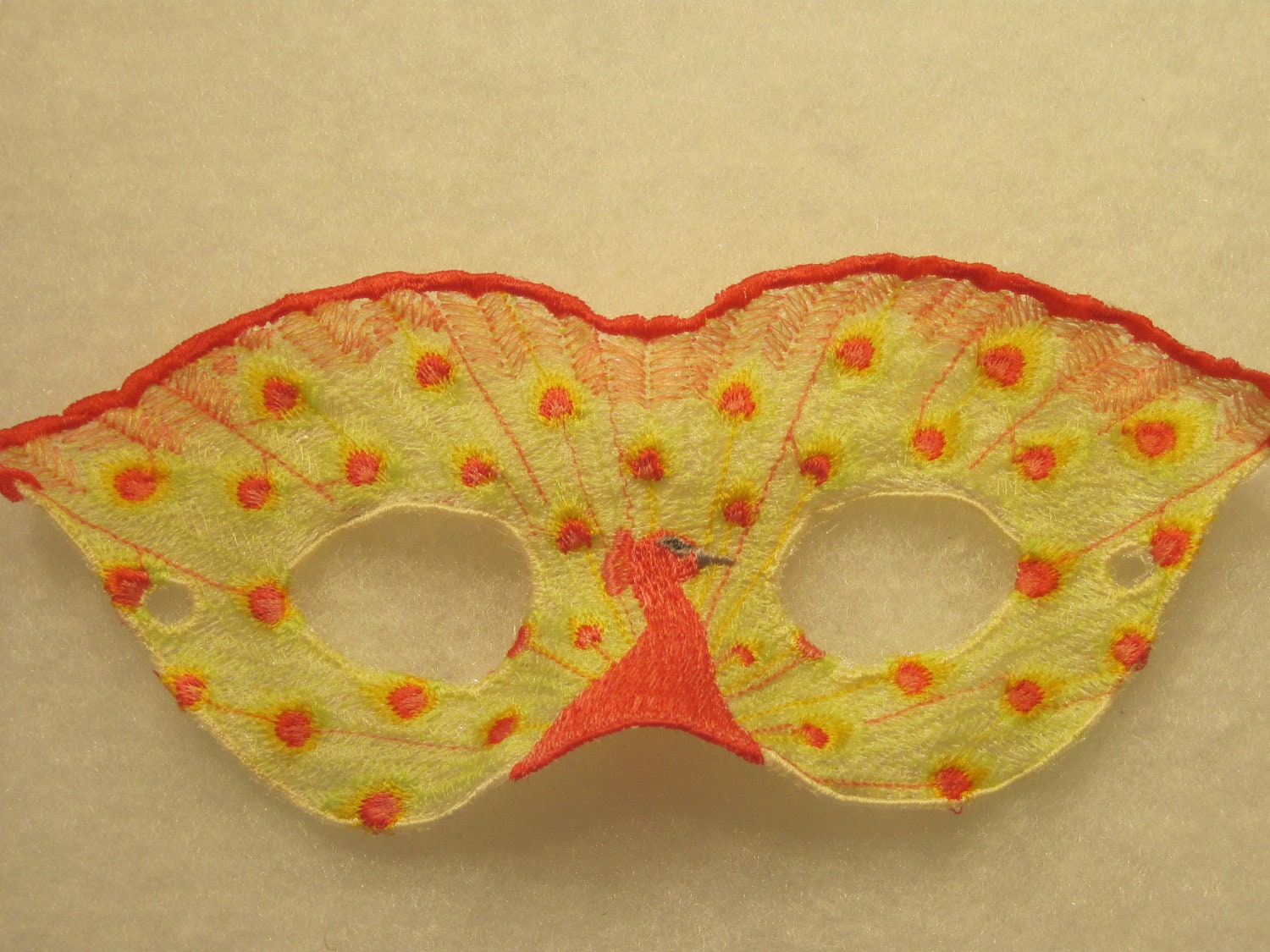 Pink Peacock Lace Mask