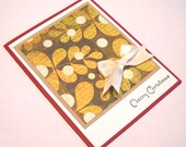 Christmas Card - Retro Boughs and Berries