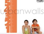 Vinyl Wall Sticker Decal Art - Numbered Height Chart