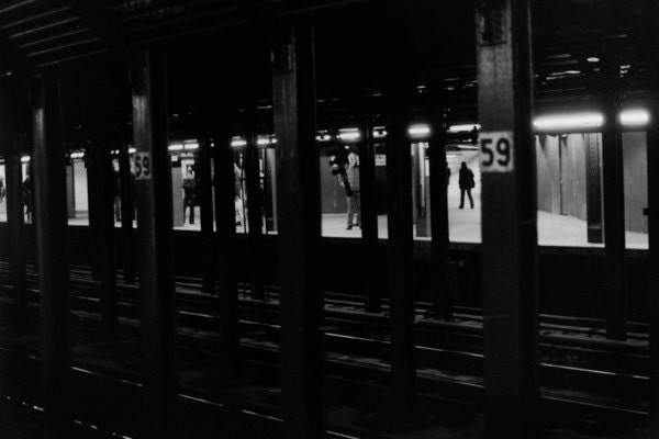 59th Street Subway Station No. 1 8x10 Black & White Print